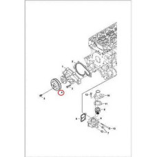 7008541 Шків водяного насосу Bobcat