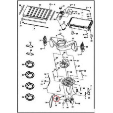 7100034 Шків приводу вентилятора, експорт, 140 мм (Export) Bobcat