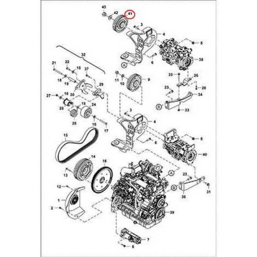 7155309 Шків приводу г/н Bobcat