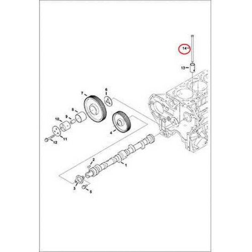 6680708 Штанга штовхача Bobcat