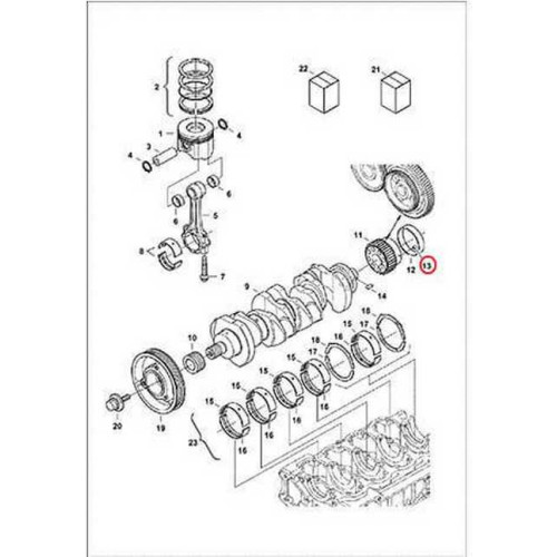 3974395 Штифт (вал колінчастий) Bobcat
