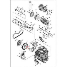 7008888 Штифт валу колінчастого Bobcat