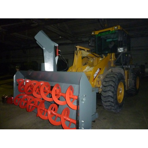 Двошнековий роторний снігоочисник