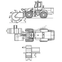 Экскаватор роторный с автономной силовой установкой ЭР-АД-1000