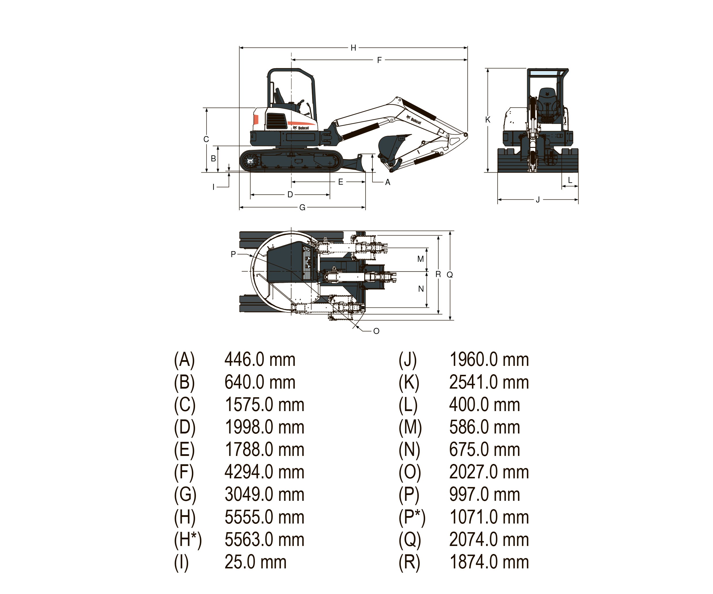 Bobcat E50 характеристики
